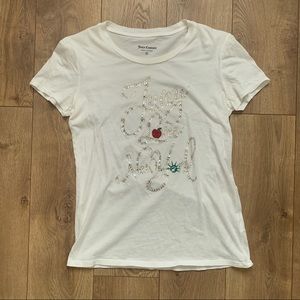 Juicy Couture Crystal Tee T Shirt Size S